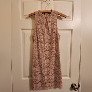 Blush lace dress